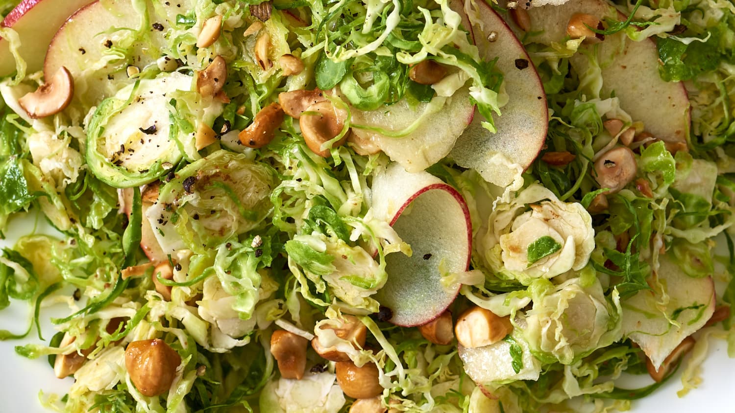 Recipe Shaved Brussels Sprouts Salad With Apples And Hazelnuts Kitchn