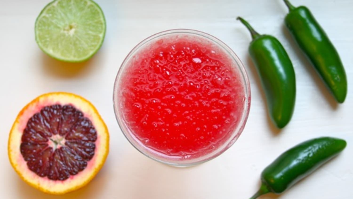 Recipe Spicy Cool Blood Orange Jalapeno Margaritas Straight Up Cocktails And Spirits Kitchn Blood oranges are such a delicious fruit. blood orange jalapeno margaritas