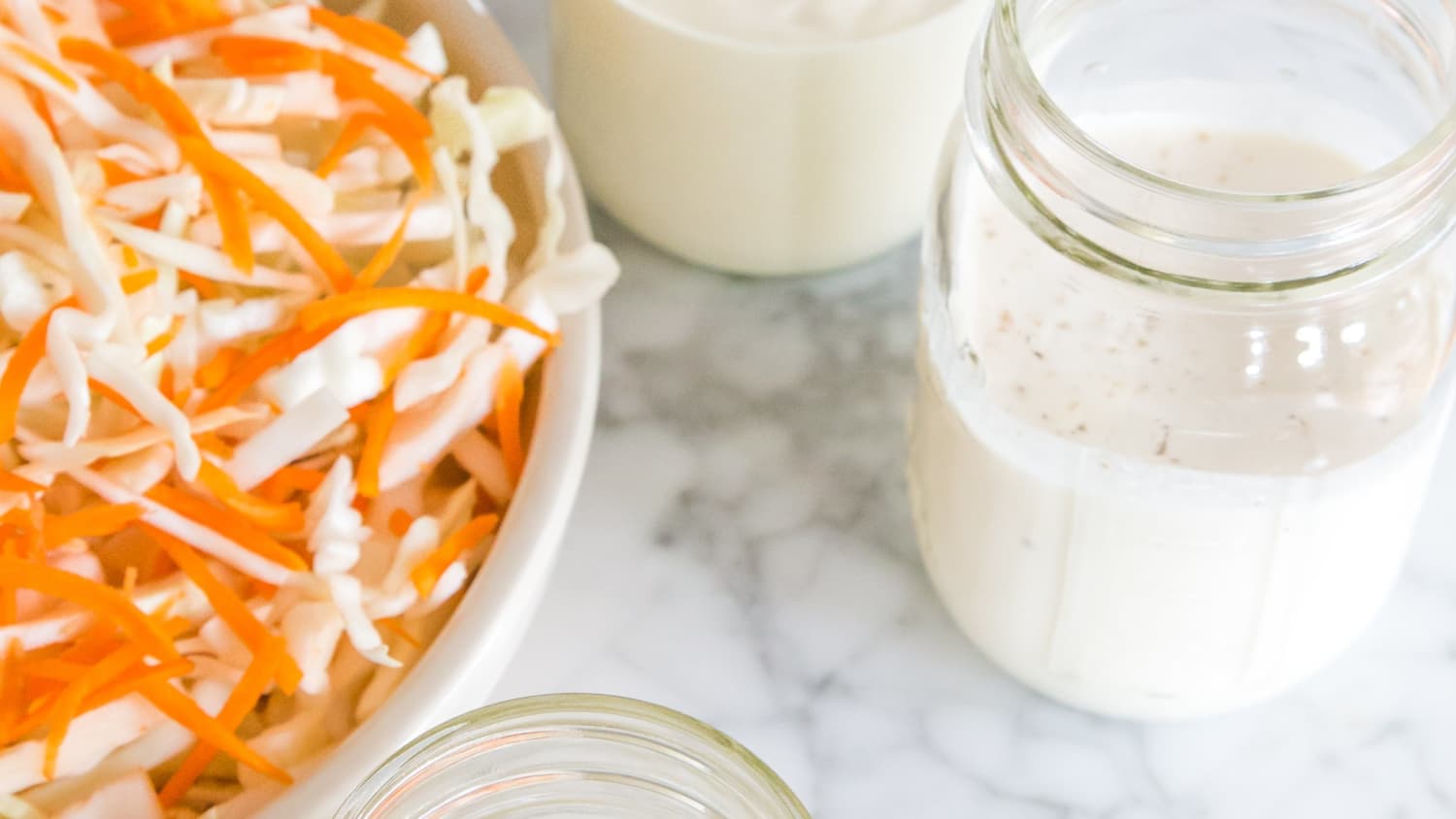 basic coleslaw dressing mayonnaise Easy 5-Minute Classic Creamy Coleslaw Recipe |