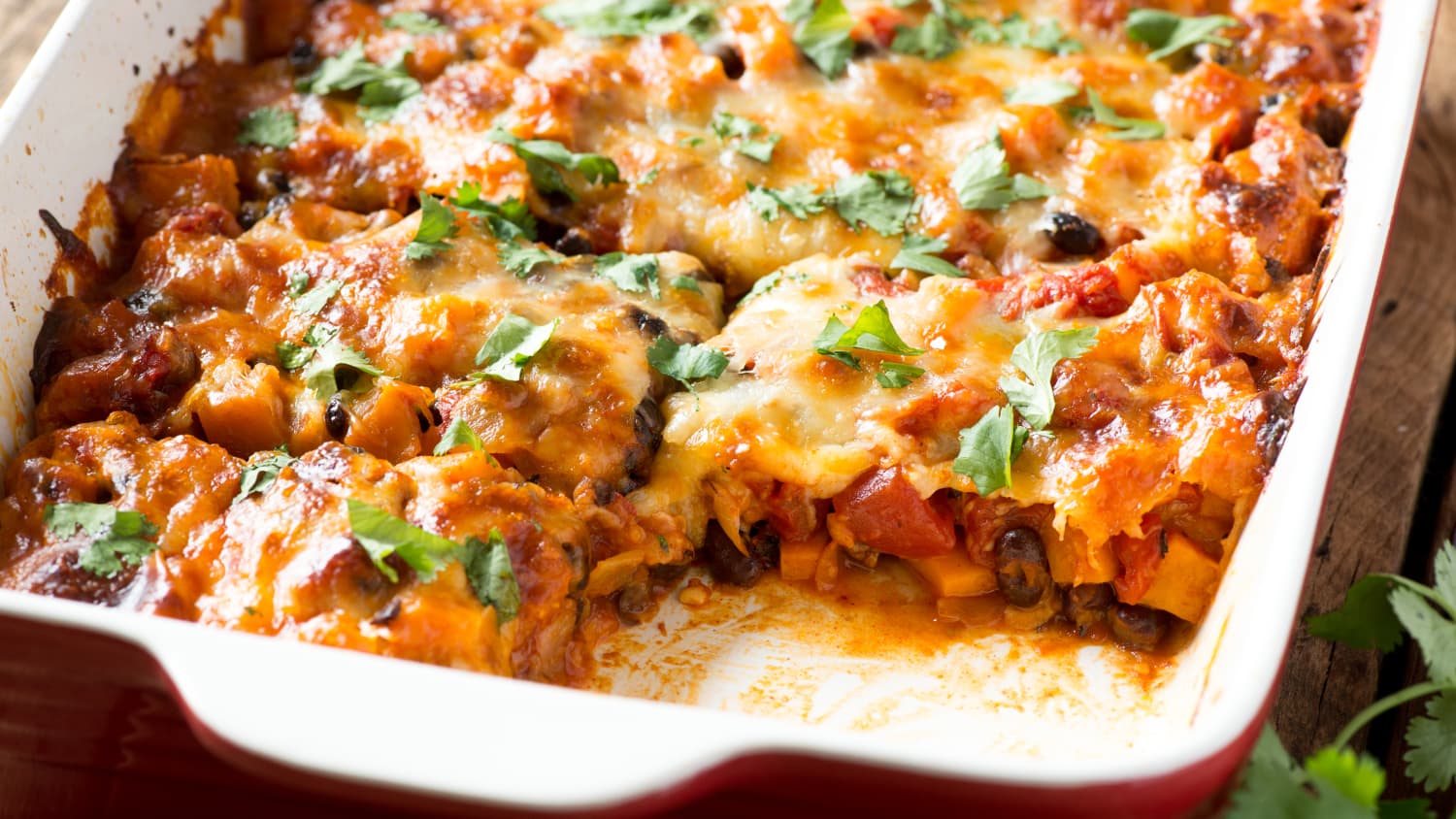 Sweet Potato Black Bean Casserole Recipe The Kitchn