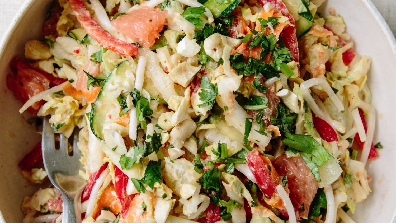 Anna Jones Raw Thai Citrus Crunch Salad Kitchn