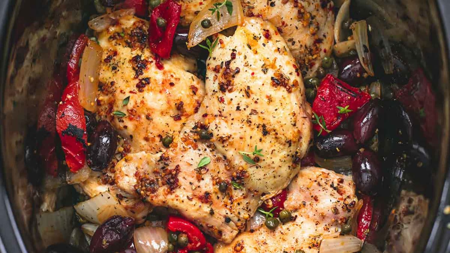 Slow Cooker Mediterranean Chicken Creme De La Crumb Kitchn Se uno de los primeros en escribir una opinion. slow cooker mediterranean chicken