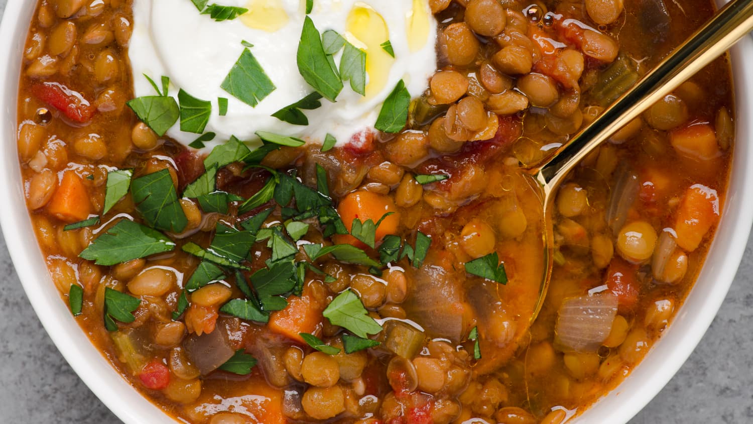 Easy Slow Cooker Lentil Soup | Recipe Cart | Recipe Cart