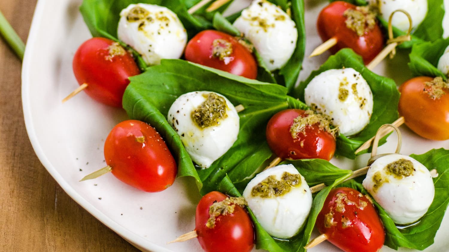 Tomato Mozzarella Caprese Skewers Kitchn