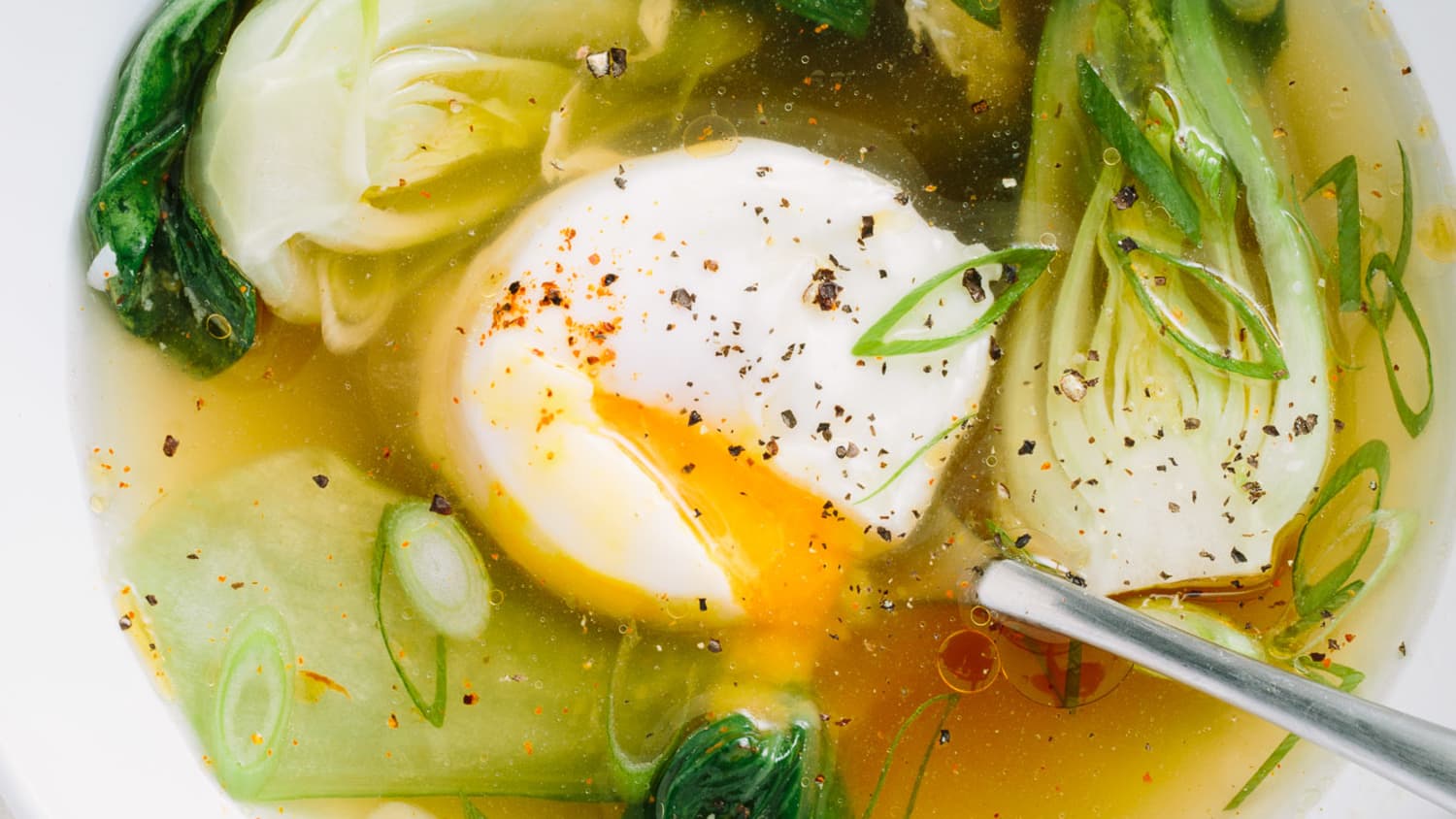 Recipe: Gingery Poached Egg Soup | Kitchn