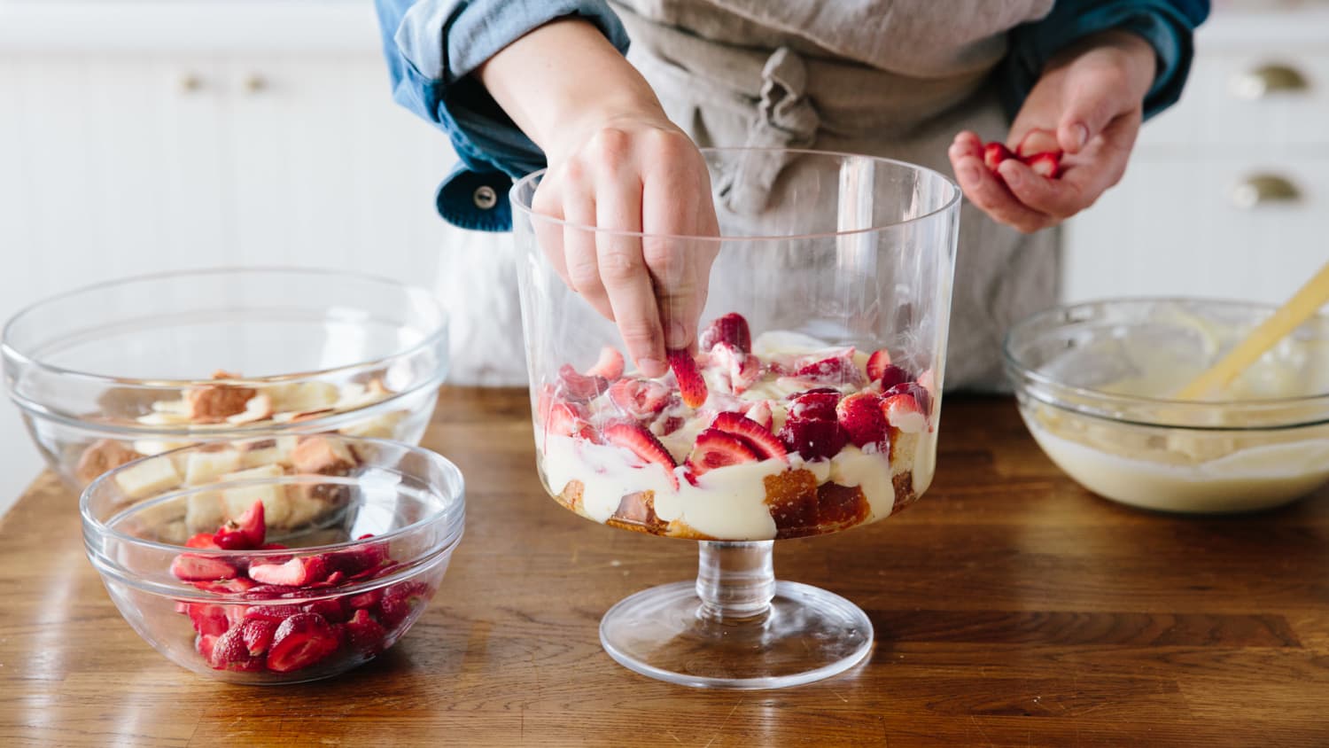 Buy Set of 4 Clear Glass Trifle Dessert Bowls from Next Italy