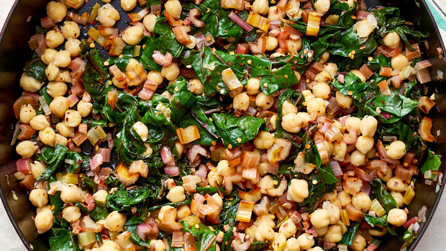Swiss Chard With Garbanzo Beans Kitchn