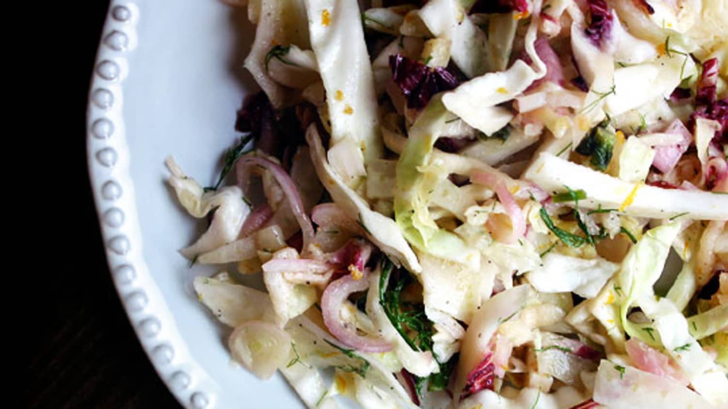 Recipe Fresh Fennel And Lemon Slaw Kitchn