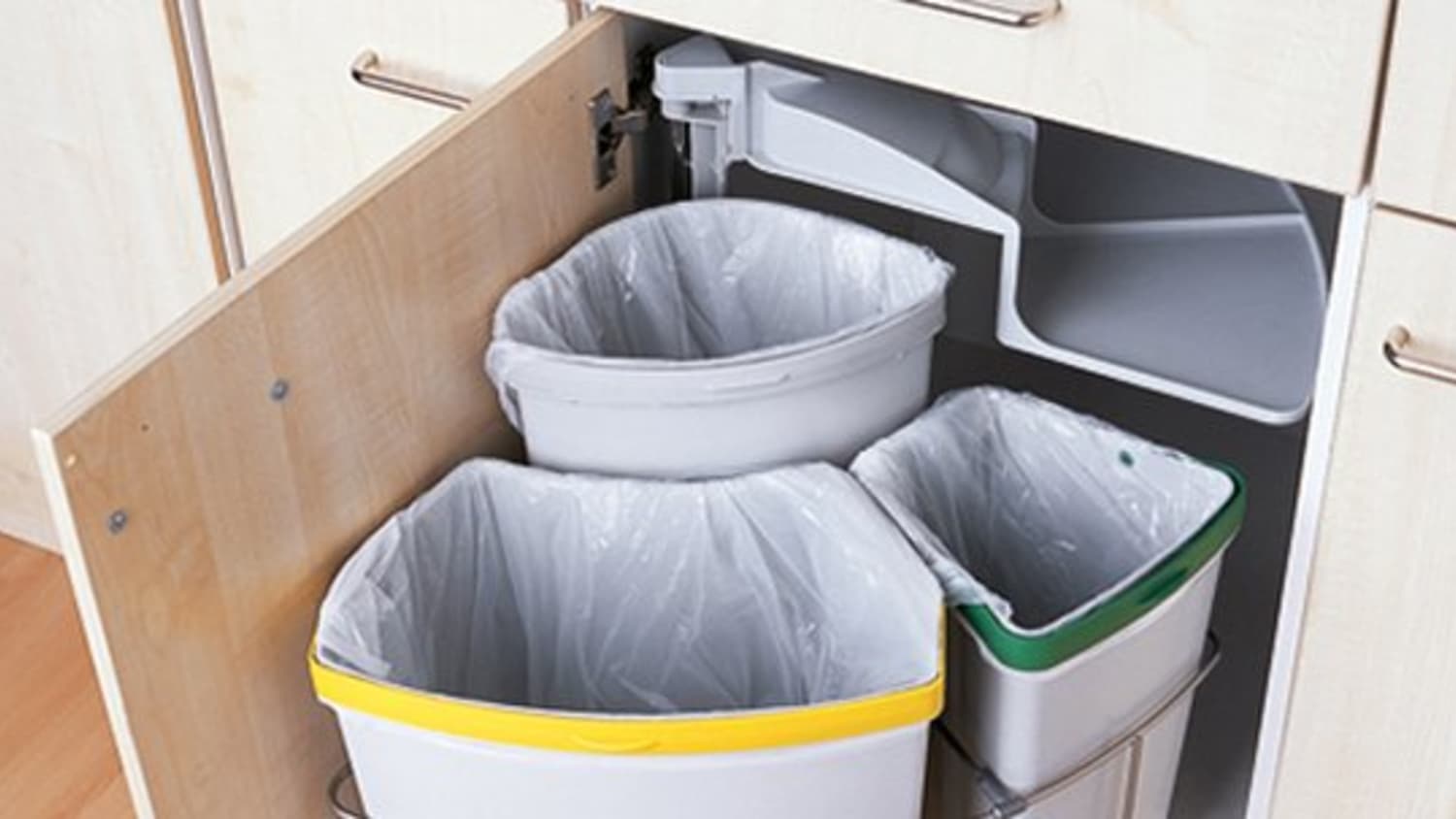 This Is The Smartest Trash Can Cabinet We Ve Ever Seen Kitchn