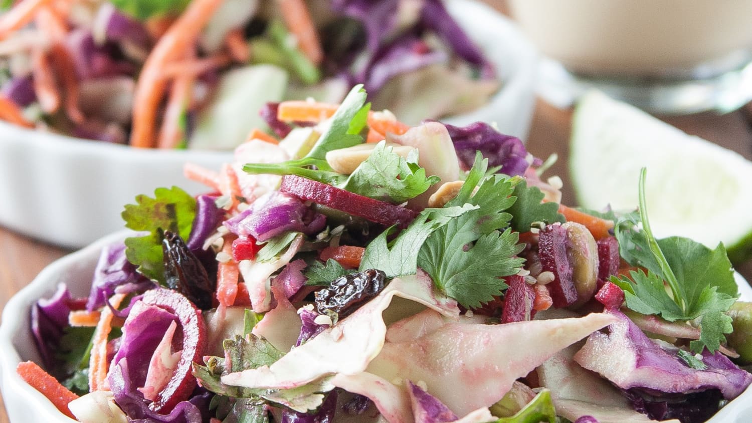 Recipe Cabbage Slaw With Ginger Tahini Dressing Kitchn