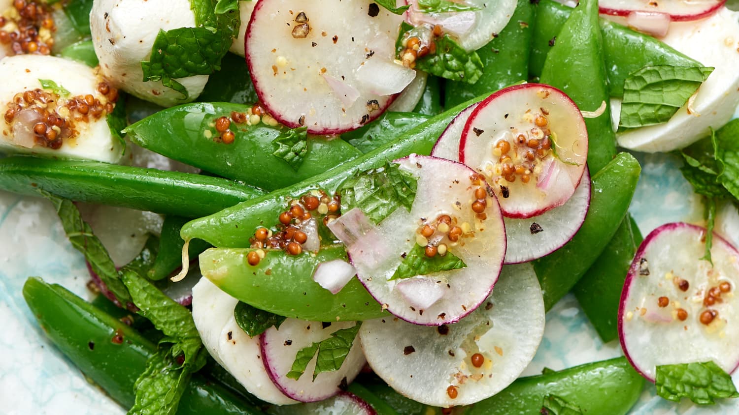 Fresh Sugar Snap Pea Salad with Radish, Corn, and Mint : Plants-Rule