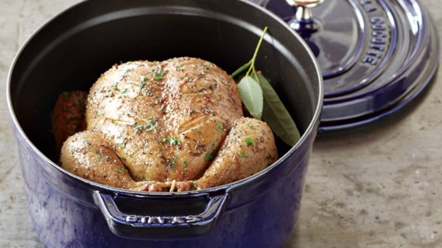 Swipe to see what's cooking in my HUGE 13 1/4 qt round Dutch oven
