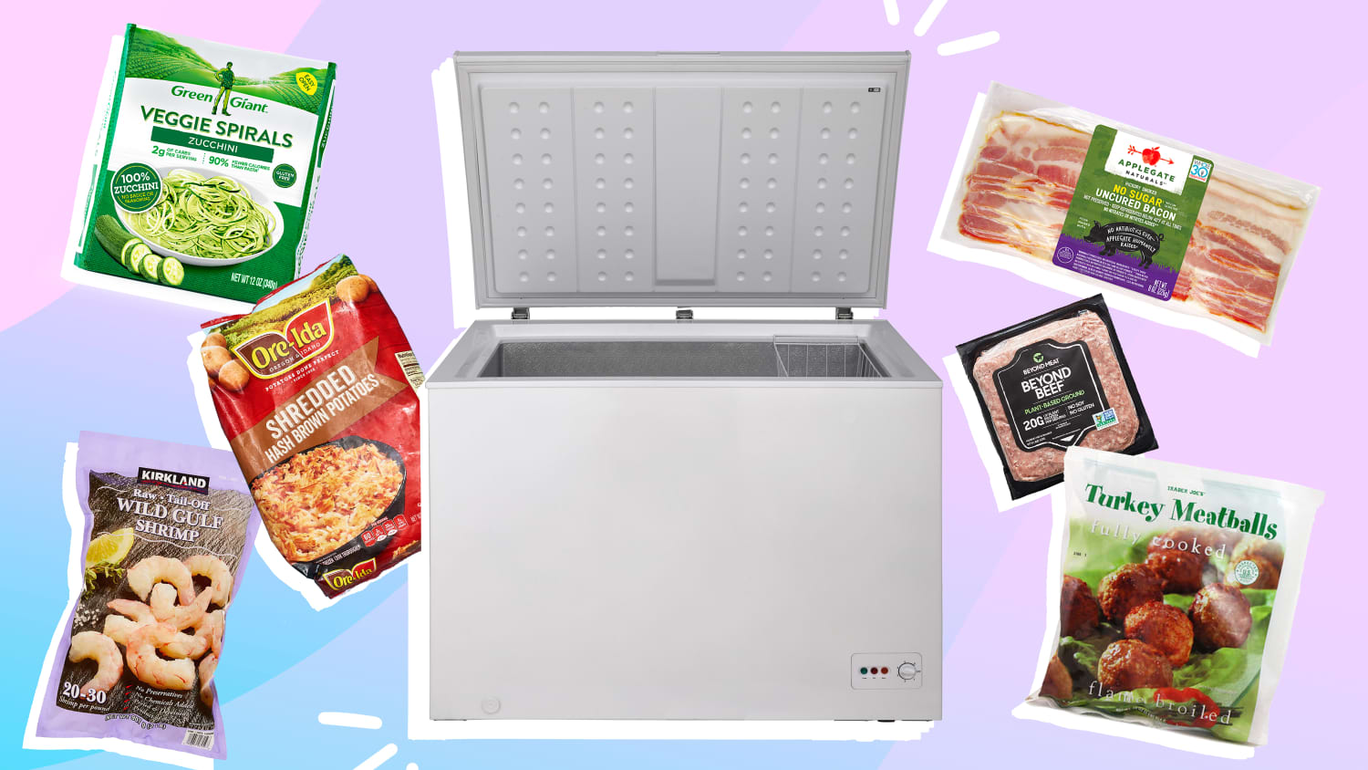 Meat shop chest freezer