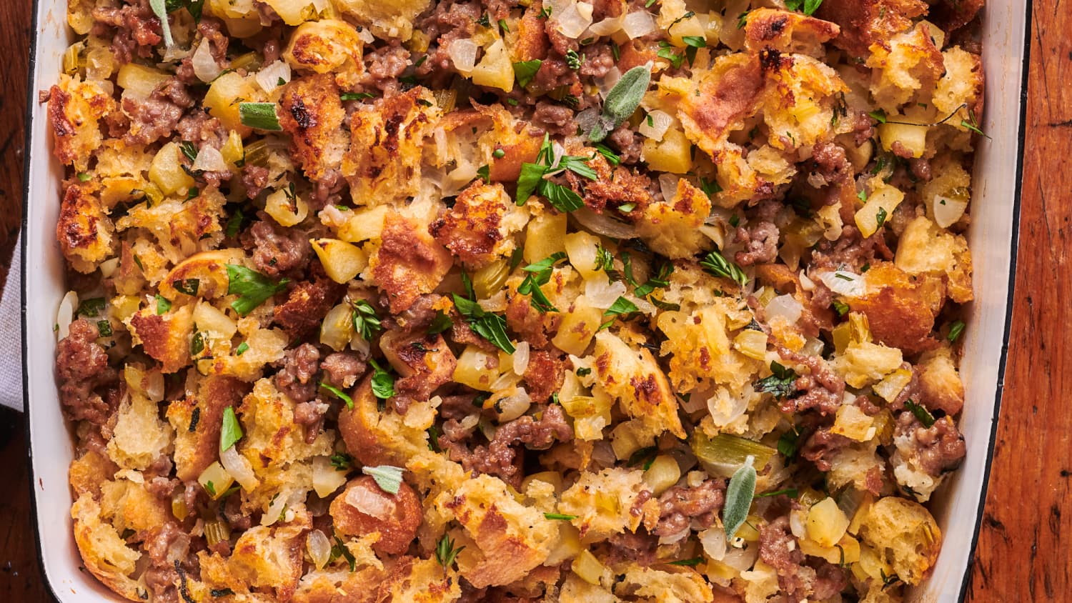 Homemade stuffing with sausage deals