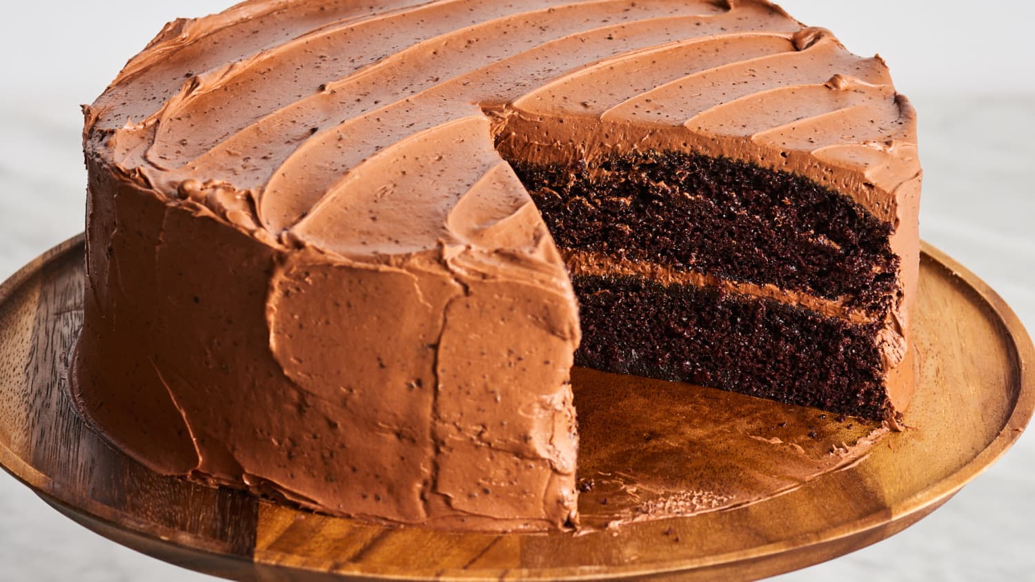 Frozen shop chocolate cake