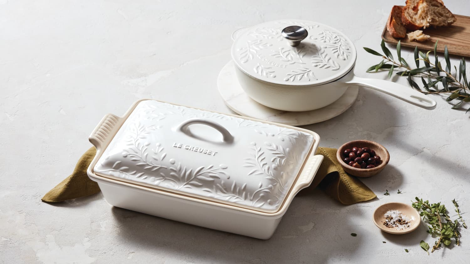 Le Creuset's New Olive Branch Collection Includes Some of Their