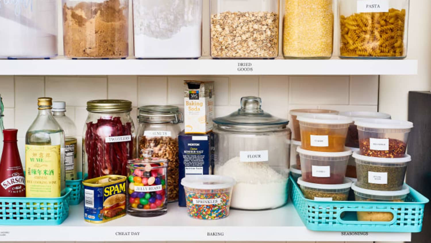 Cheap pantry top storage containers