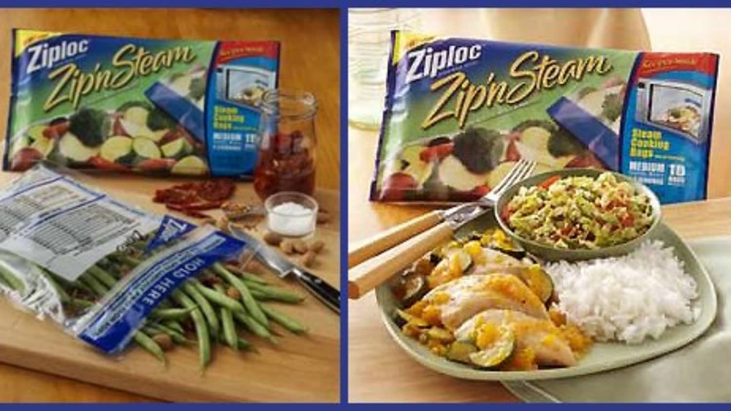Ziploc steamer bags sale