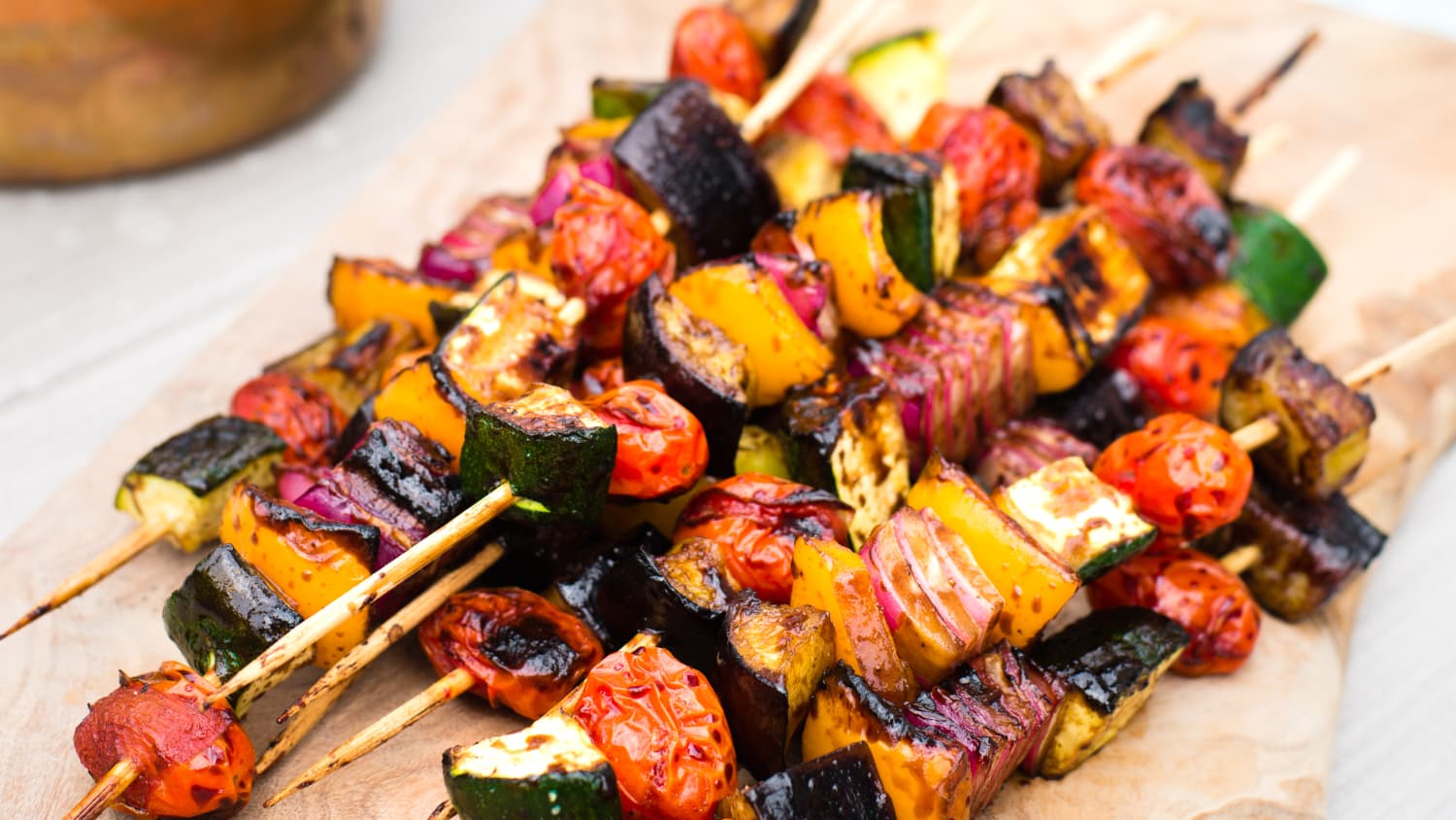 Grilled vegetable 2025 kabobs balsamic