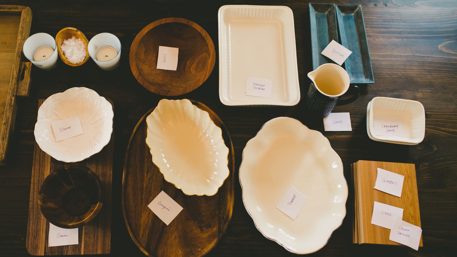 Thanksgiving shop serving platters