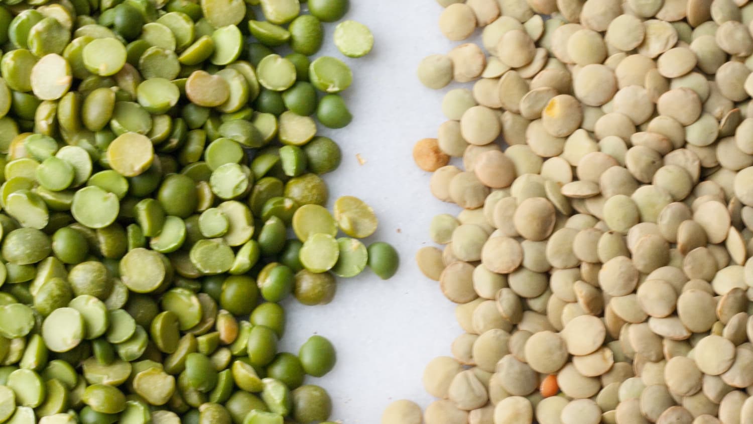 Green top split peas