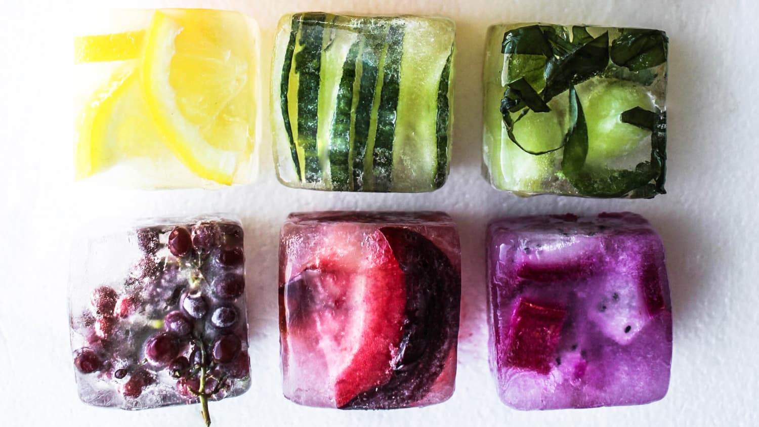 A Rainbow of Ice Cubes The Kitchn