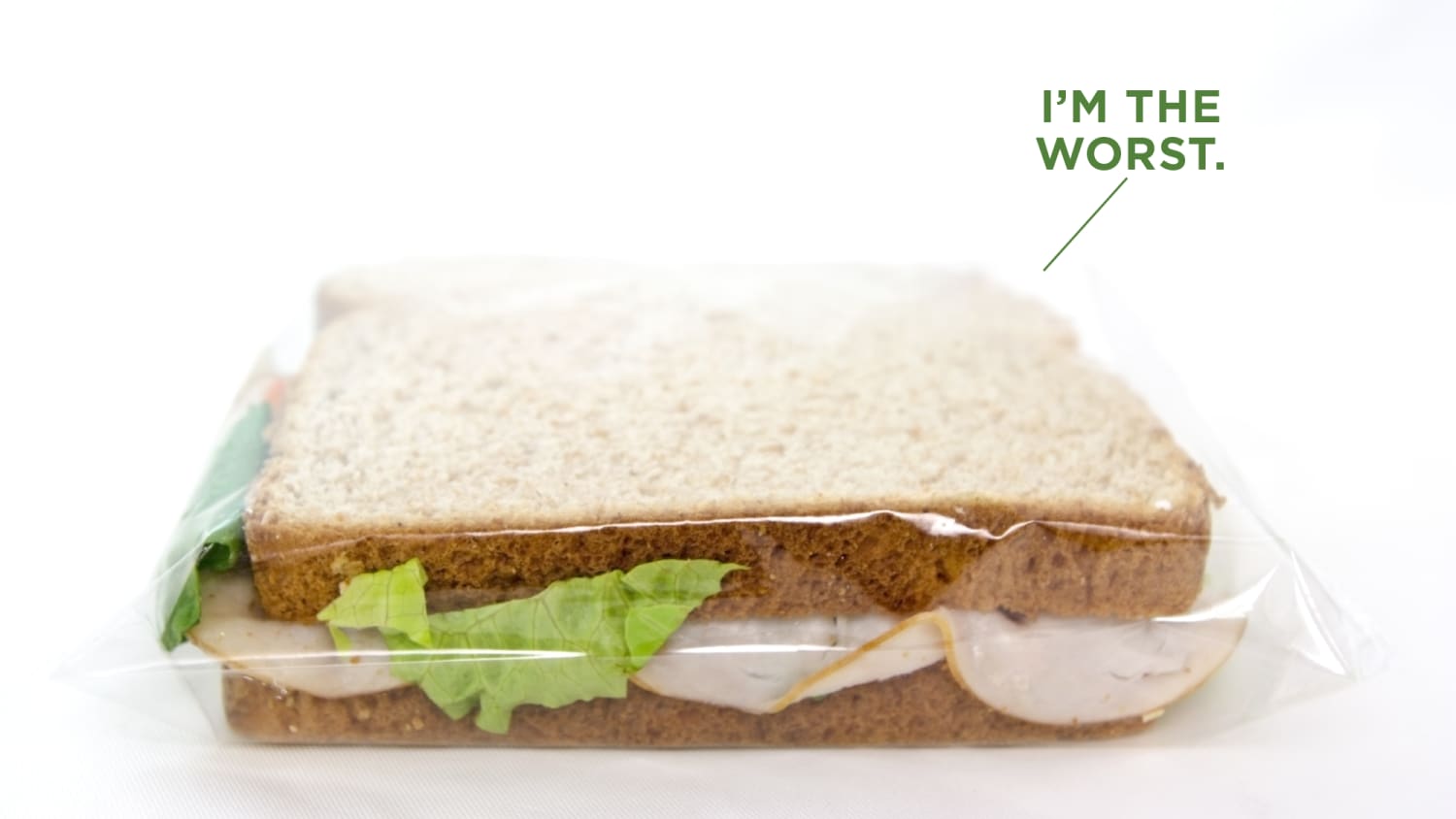 Fold top shop sandwich bags