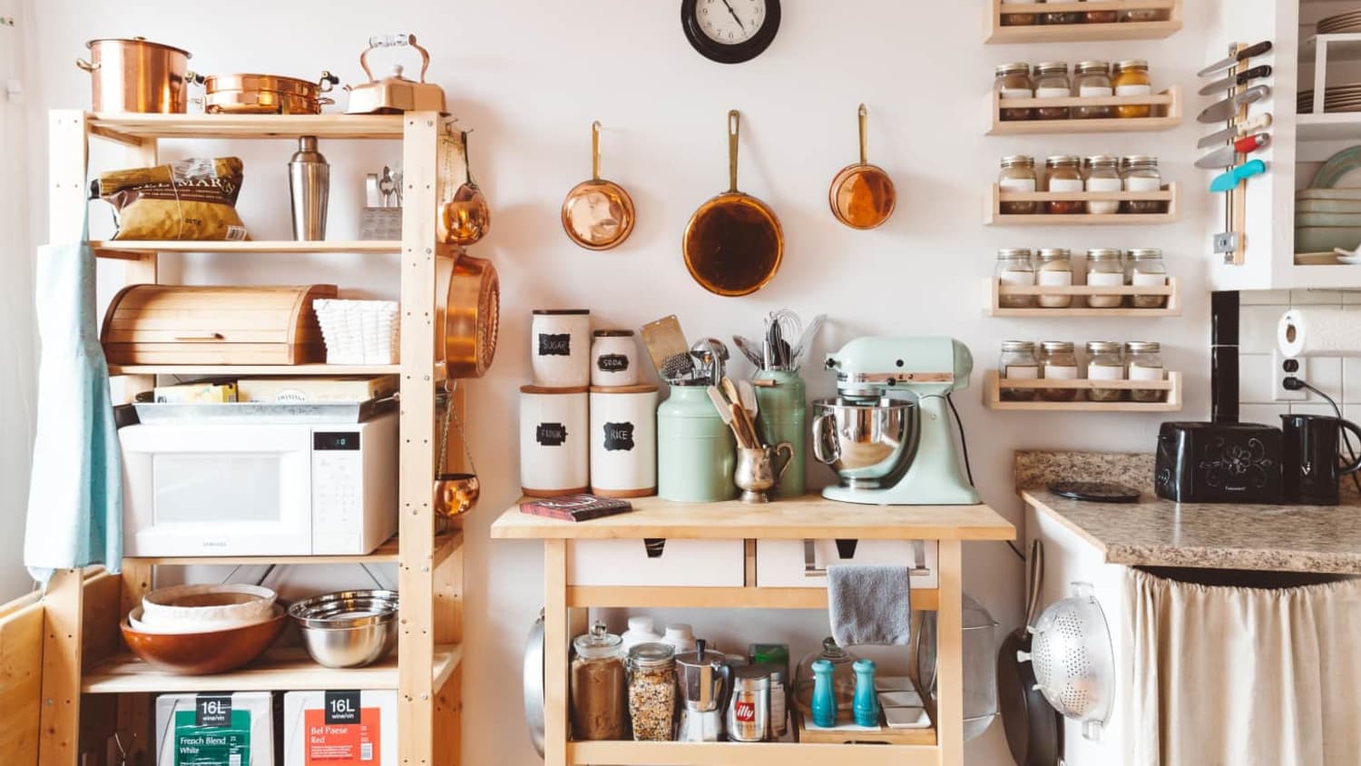 Small counter clearance shelf