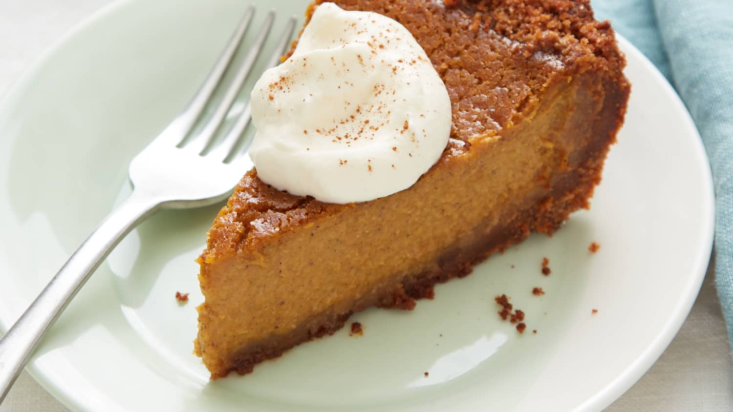 Ginger pumpkin pie top