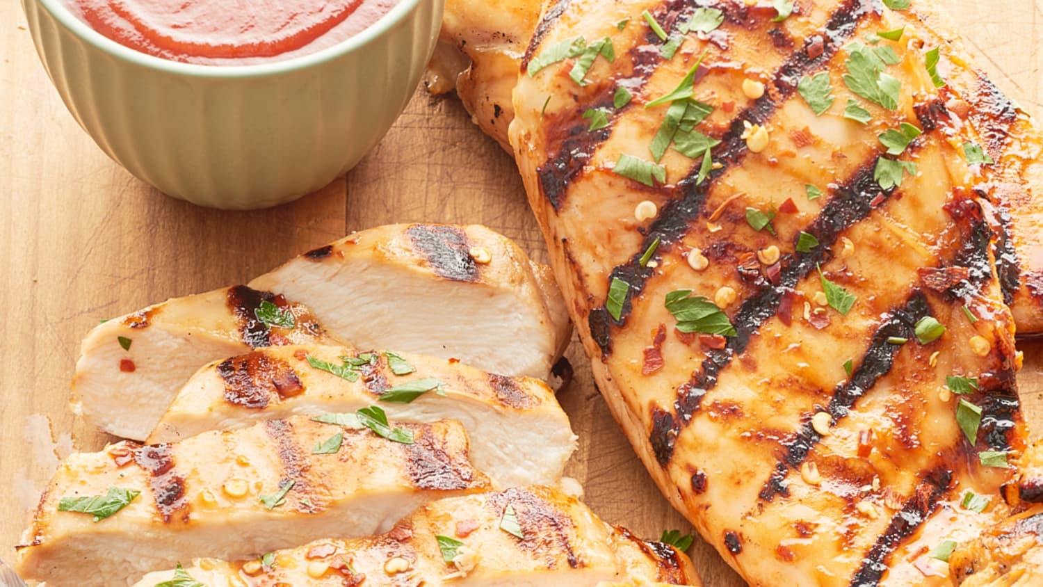 Thin chicken sale breast on grill
