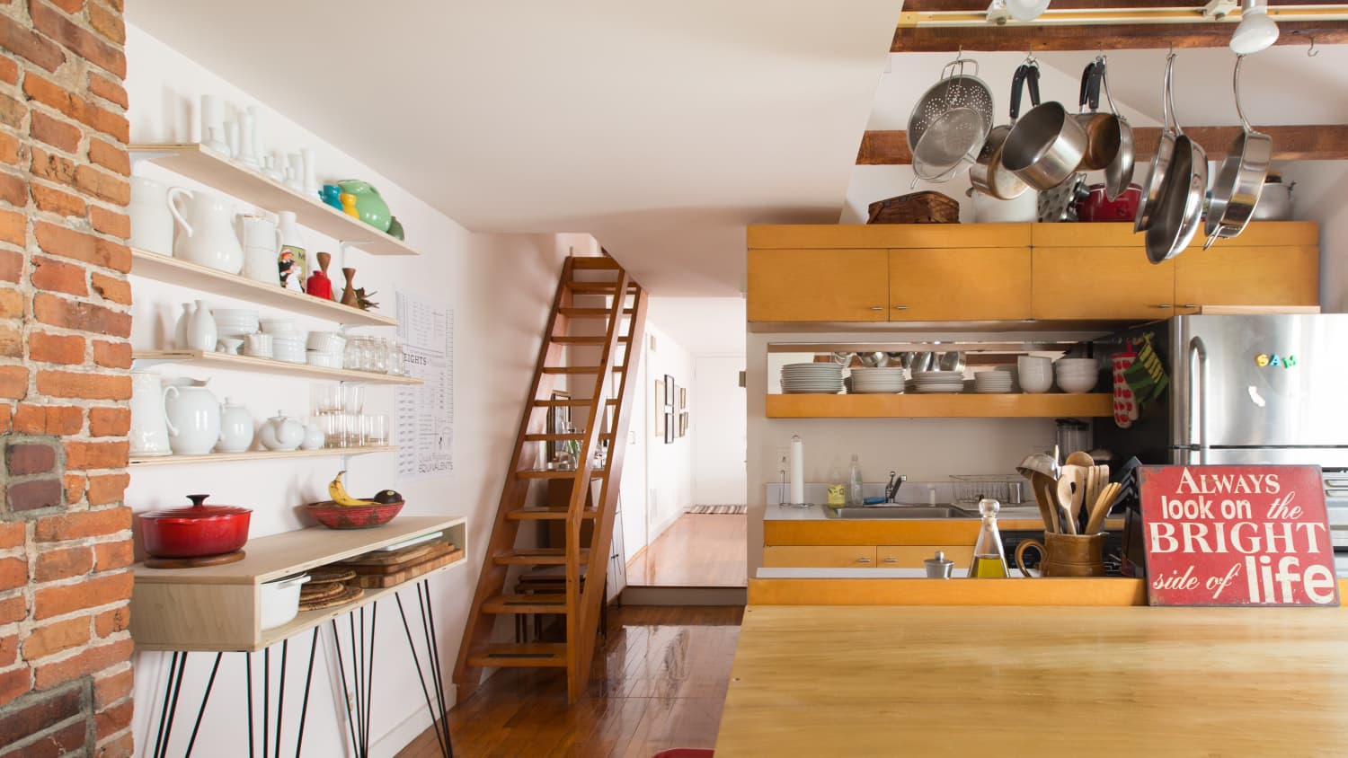 Ideas For Hanging Pots Pans From Real Homes Apartment Therapy