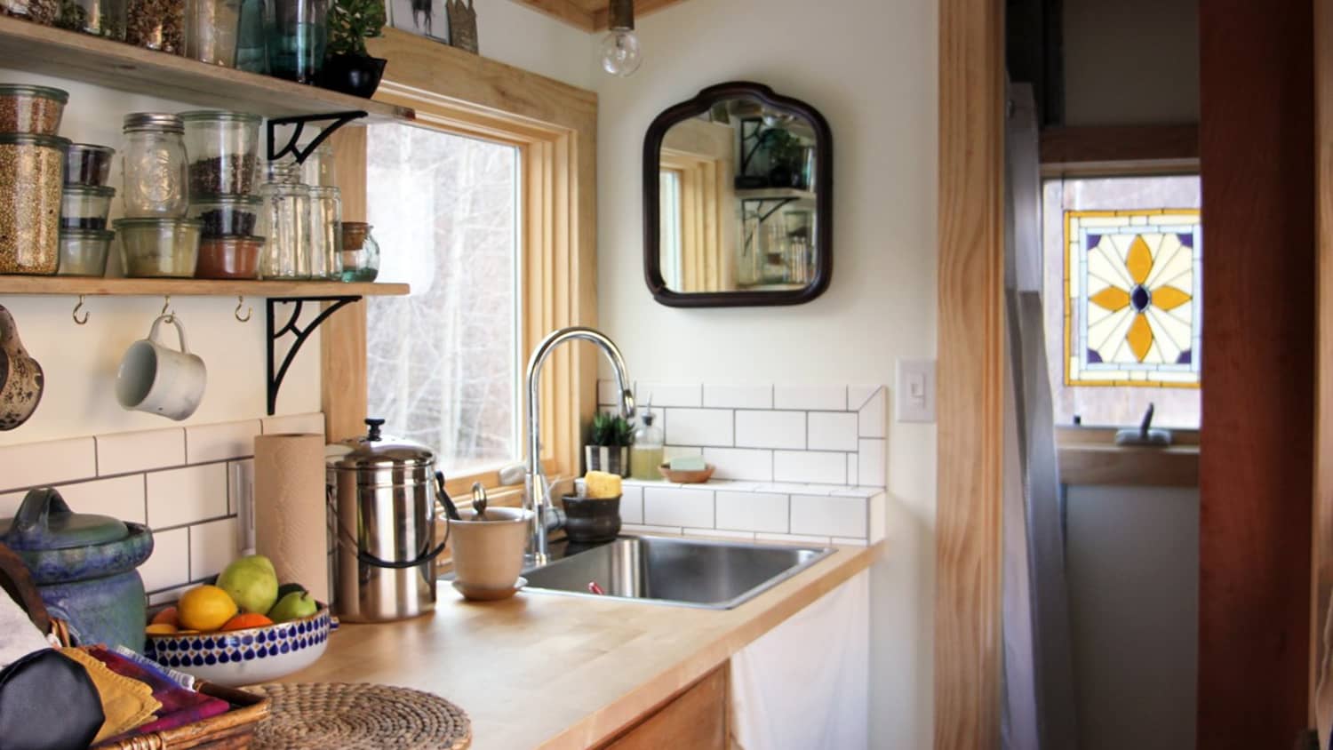 Organizing a Small Farmhouse Kitchen - Rain and Pine