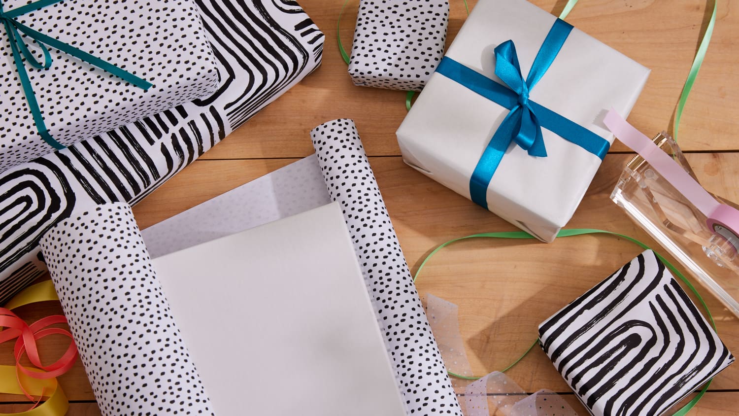Gift Wrap Cutters, Tissue Paper Racks, Ribbon Dispensers