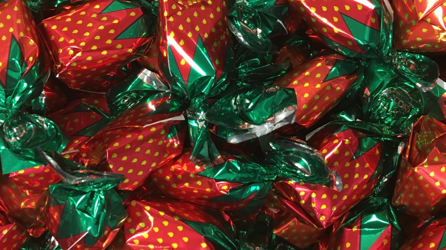 Strawberry wrapped candy deals