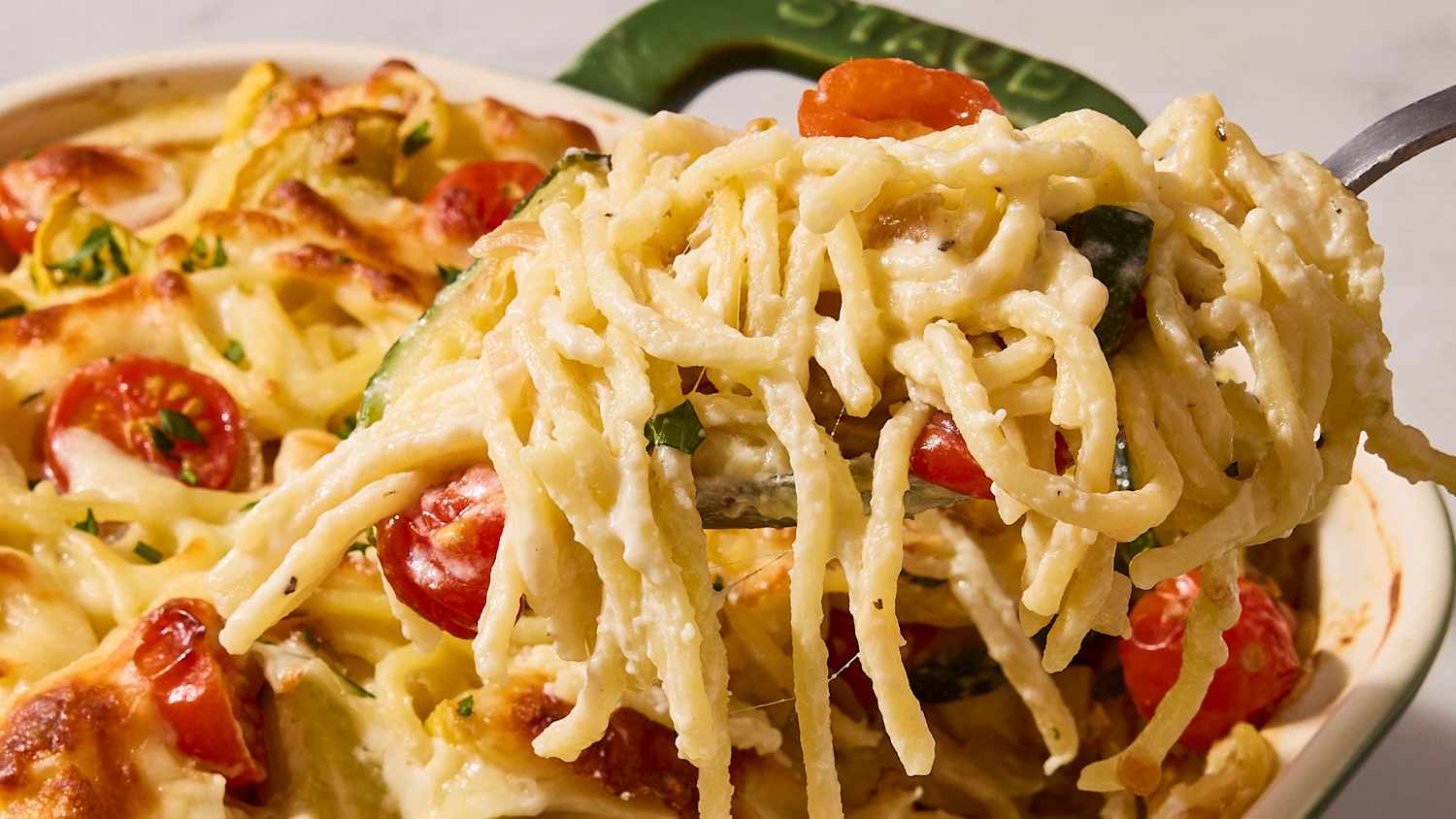 Summer Vegetable Baked Spaghetti