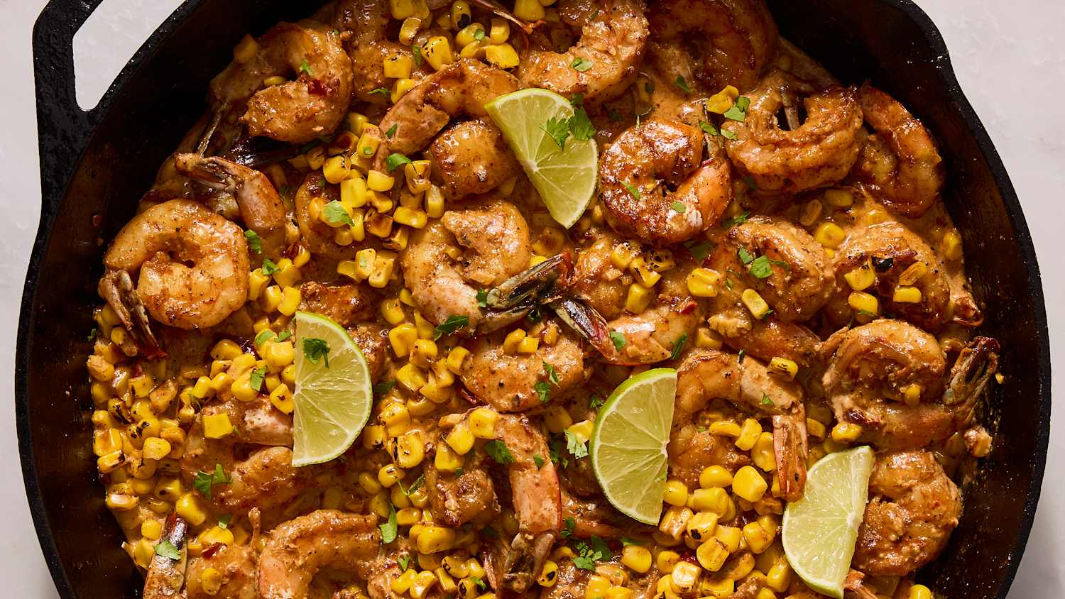 Cilantro-Lime Shrimp with Corn