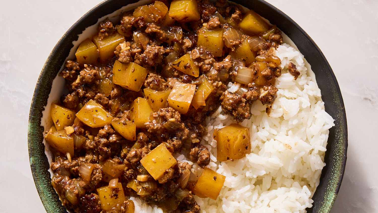 Filipino Ground Beef Adobo