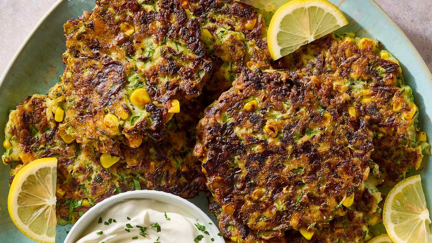 Zucchini and Corn Fritters