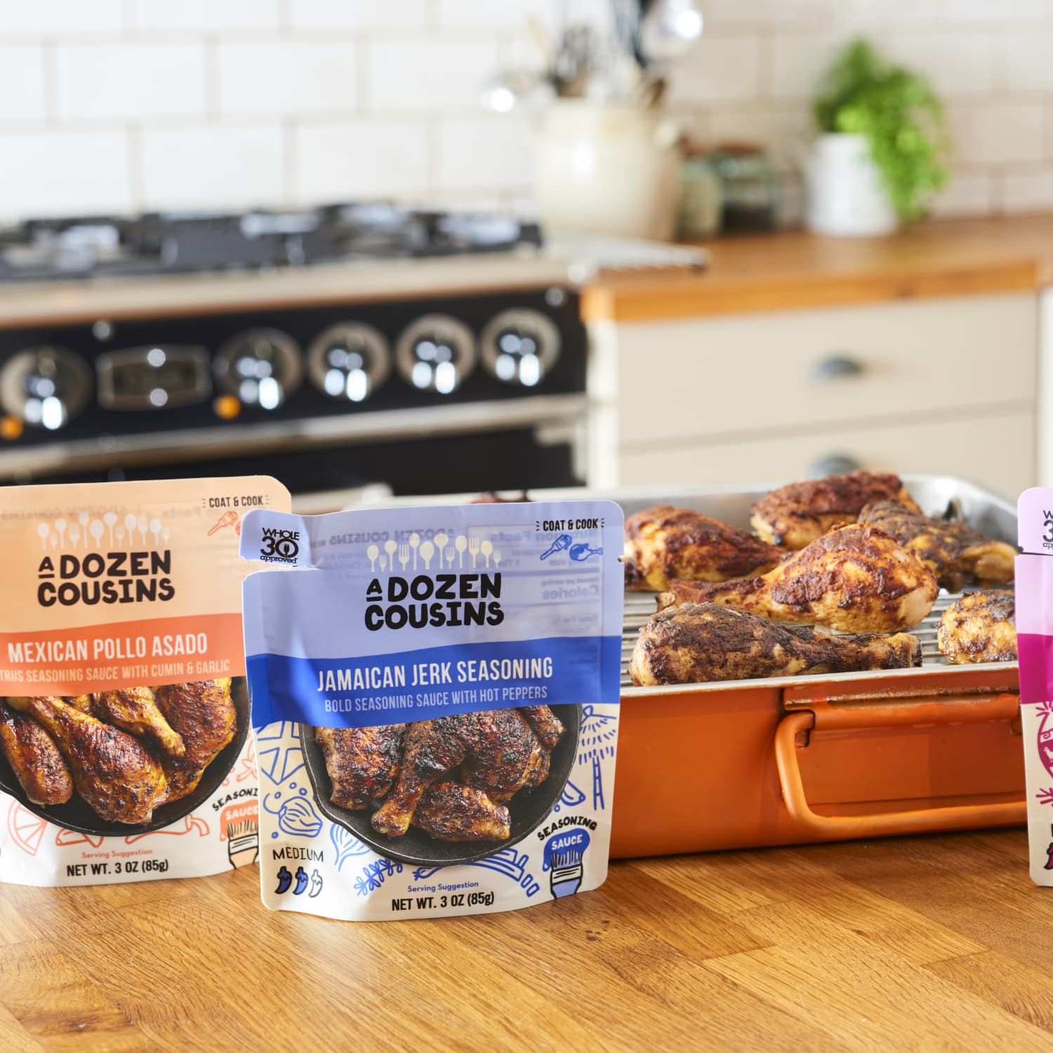 A Dozen Cousins Mexican Pollo Asado Seasoning Sauce - 3 Oz Marinade For Chicken Grilling