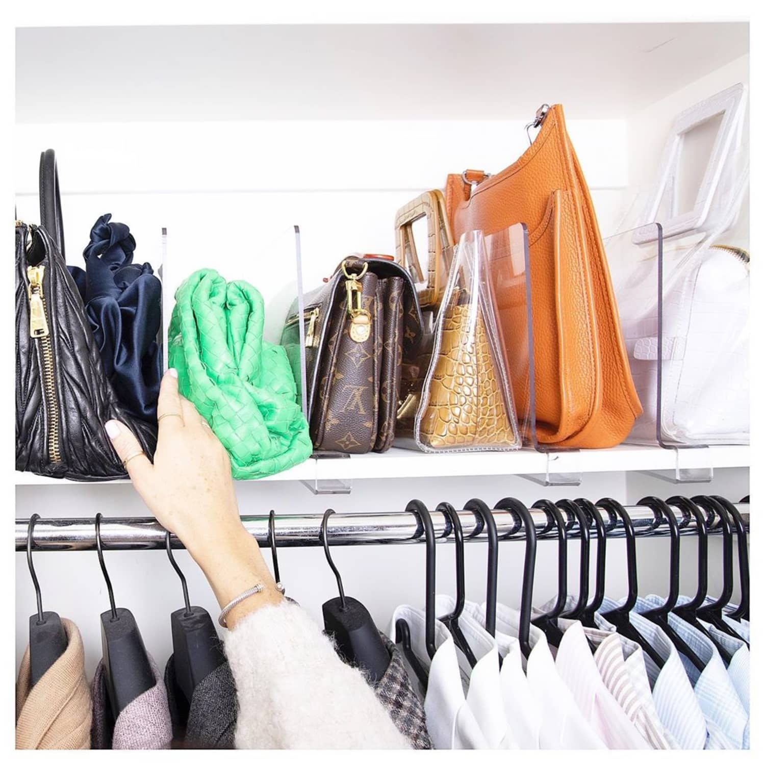 Best way to store purses in your closet