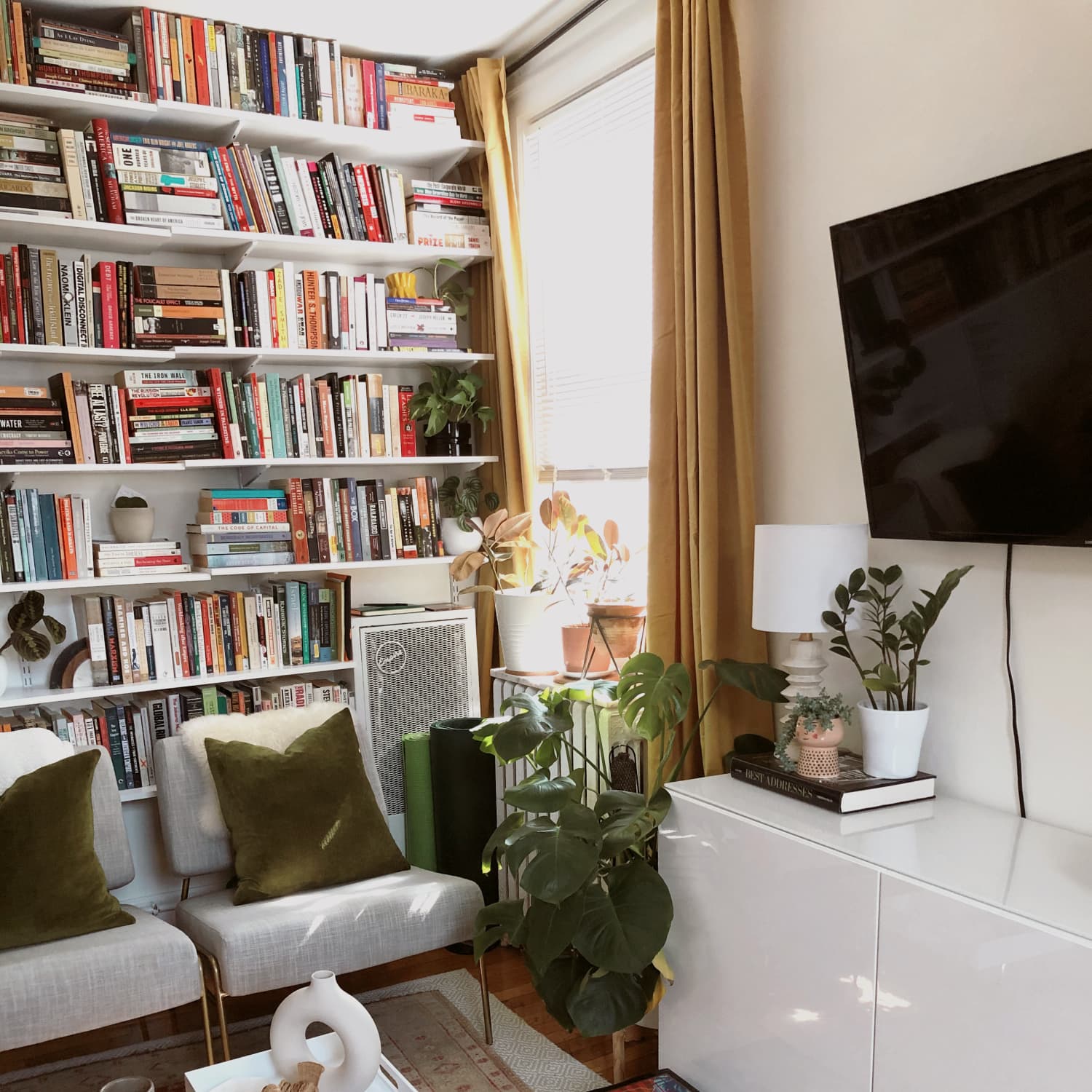 Try This Diy Library Shelving Living Room Layout Idea Apartment Therapy To save you time, we've rounded up some of the best aesthetic room images on the platform so you can easily adopt some of the decorating tricks in your own kid's space. diy library shelving living room