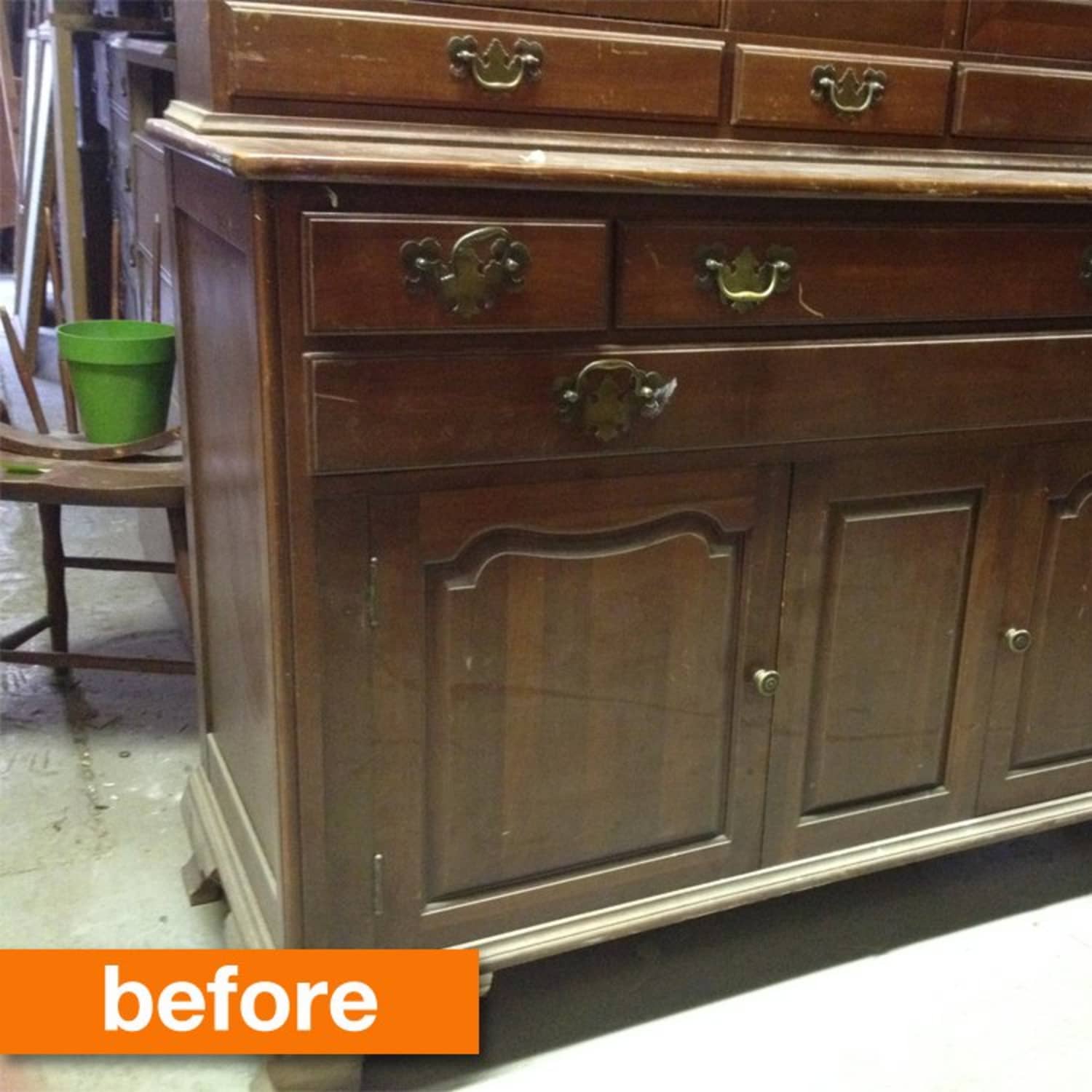 Before & After: From Heavy Hutch to Modern Kitchen Island ...