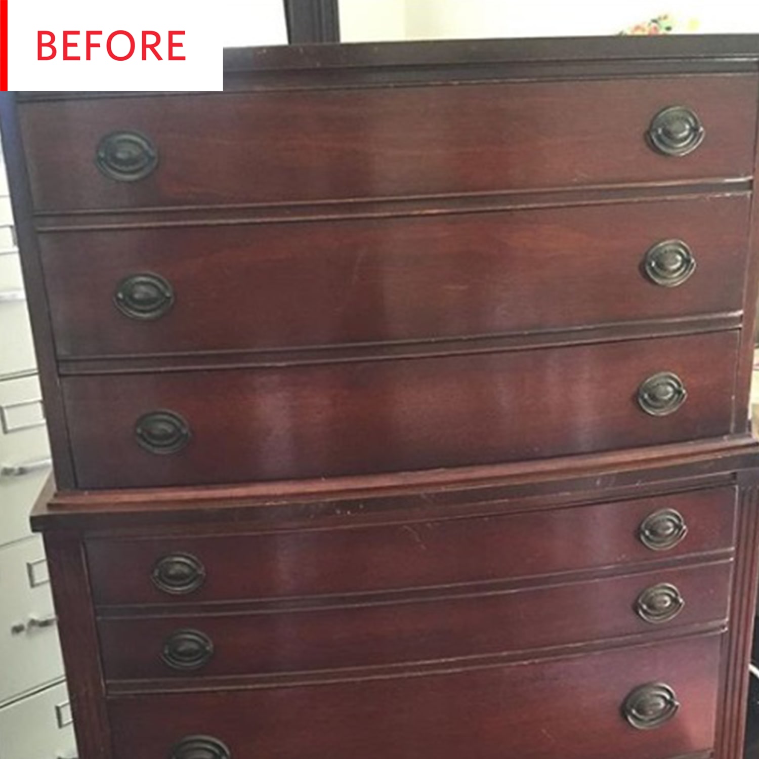 Green Painted Vintage Dresser Before And After Photos Apartment