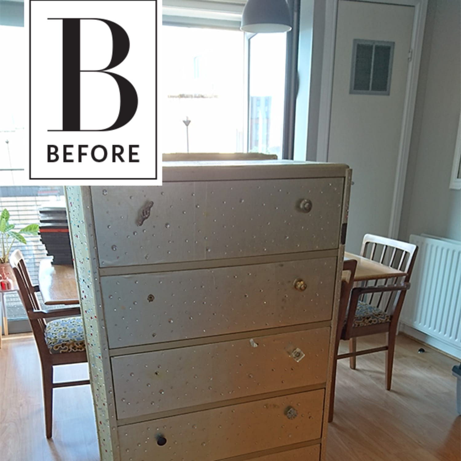 Before & After: A Dated, Rhinestone Covered Dresser Gets a DIY Makeunder |  Apartment Therapy
