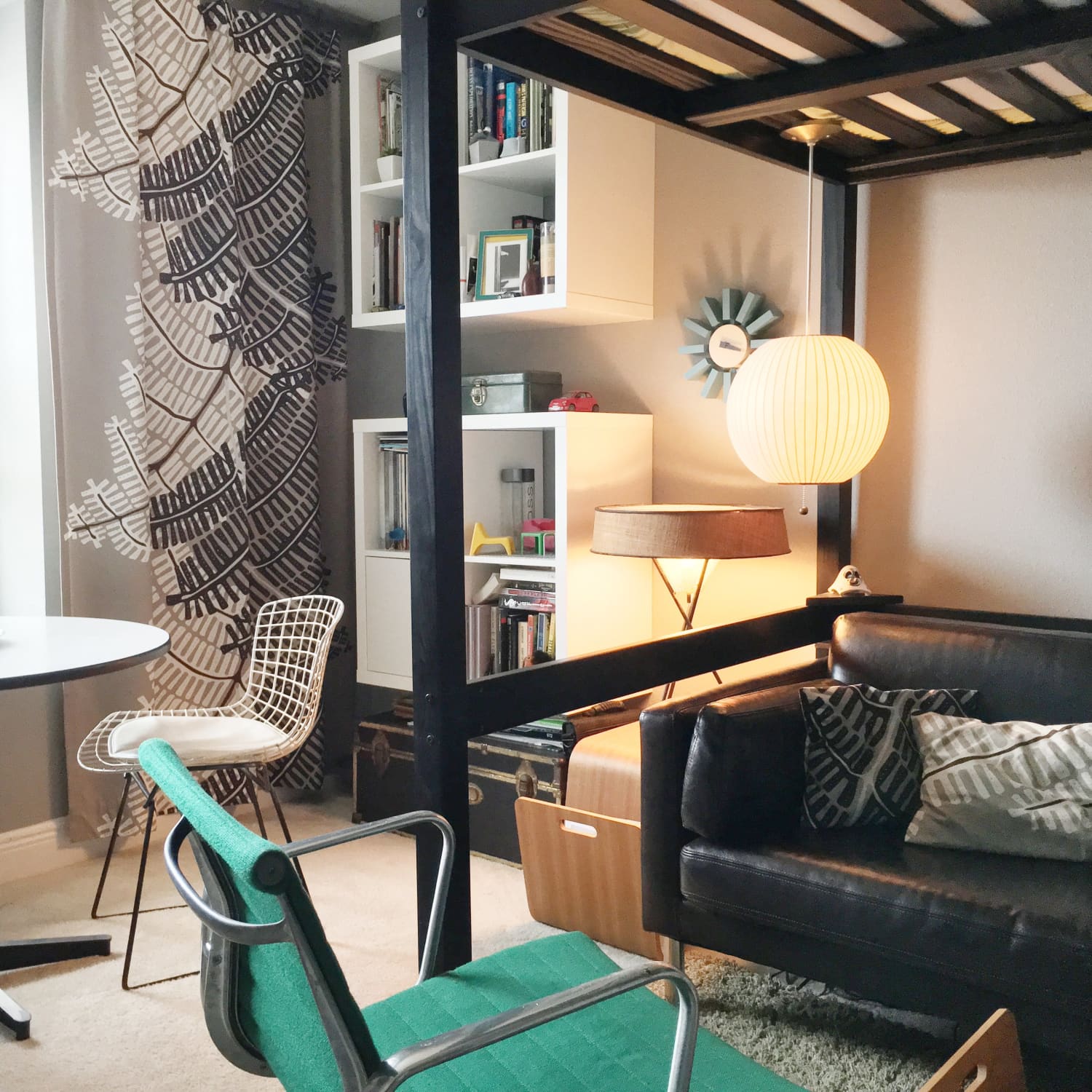 This Teenager S Bedroom Is Essentially A Stylish 100 Square Foot Studio Filled With Vintage Finds Apartment Therapy