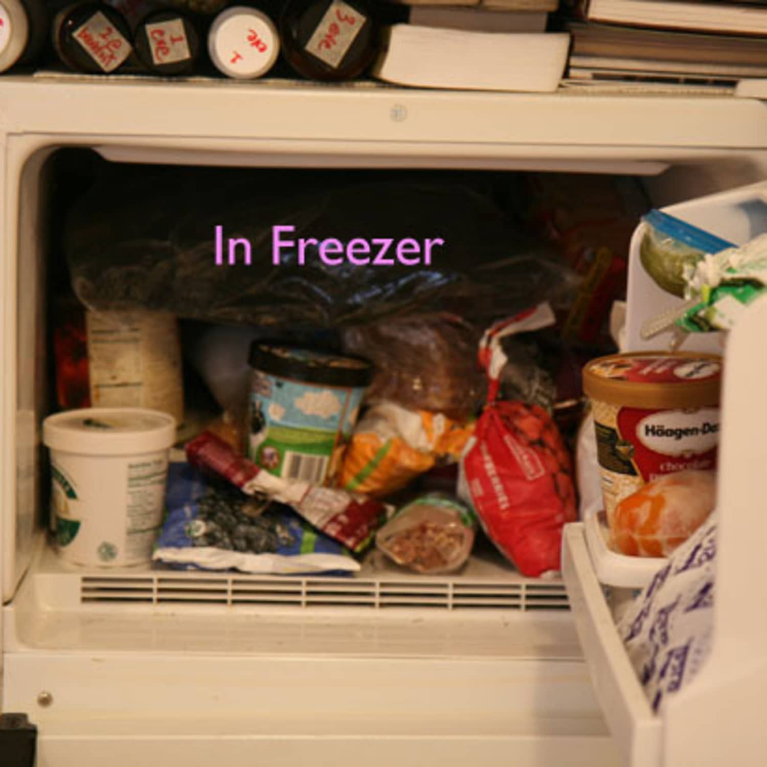 keeping jeans in the freezer