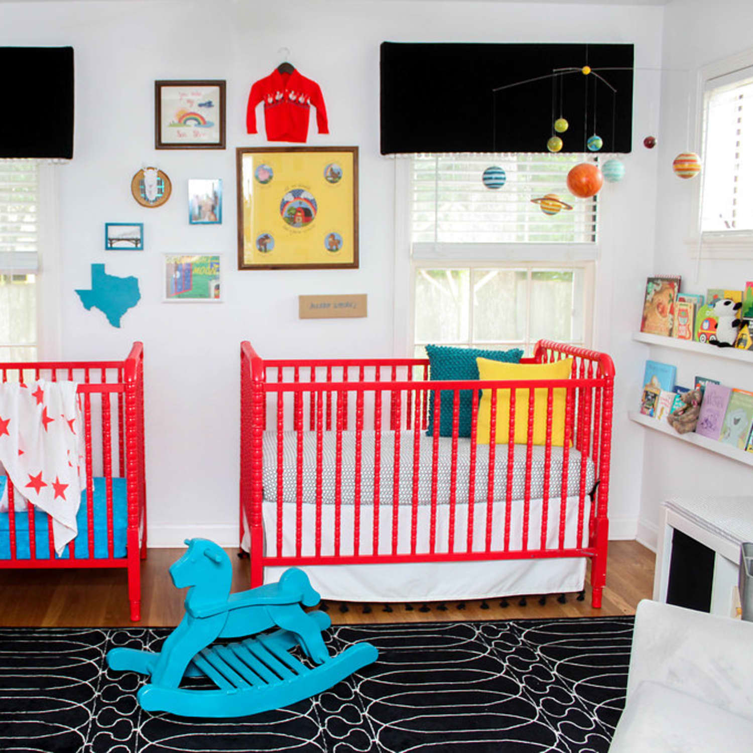 Sharing Is Caring In This Bold Nursery Apartment Therapy
