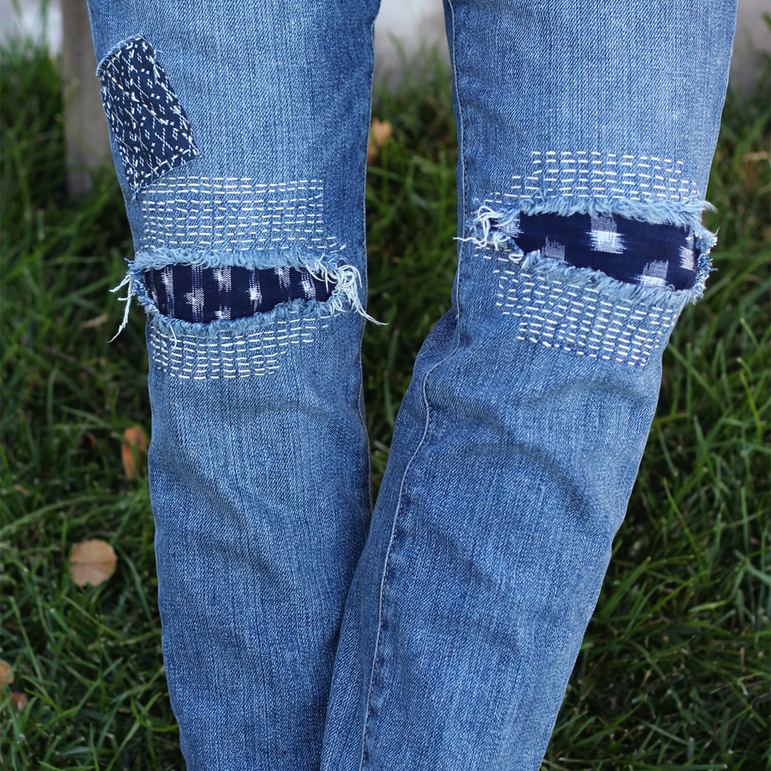 Denim Repair How To Patch Jeans With Holes Apartment Therapy