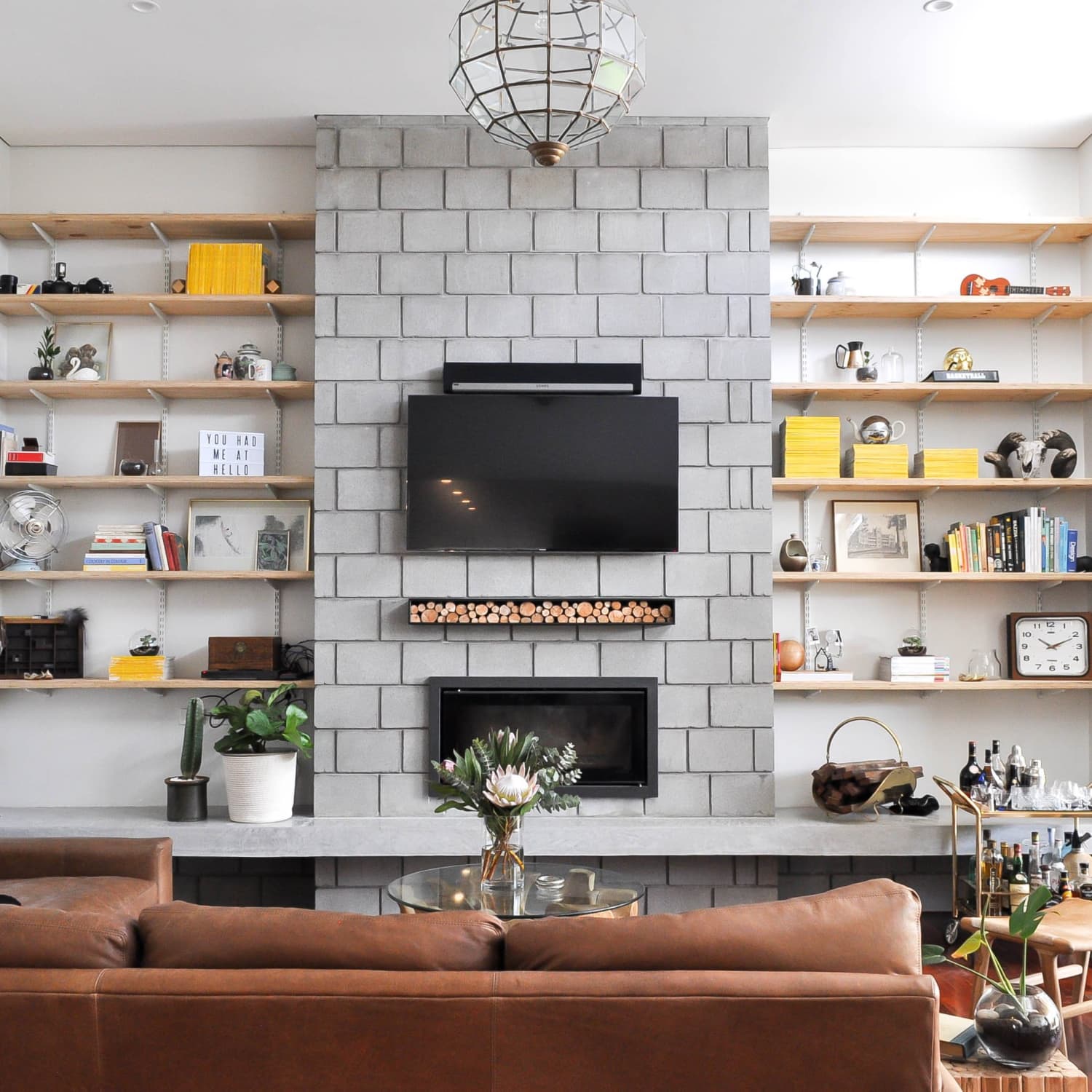 Tips For Hanging A Flat Screen Tv Over A Fireplace Apartment Therapy