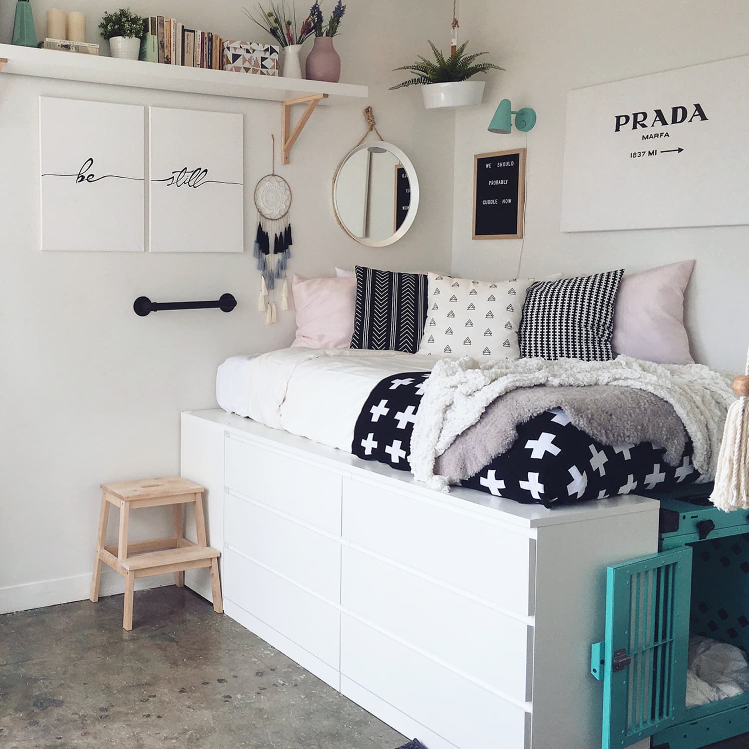 Custom Kids & Toddler Tatami Storage Bed with Flip-Down Doors